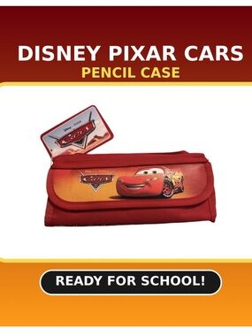🩷.  6067. . Disney Cars Red Pencil Case